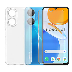 Film verre trempé pour Honor X7 taille 6.74" + Coque de protection souple -Visiodirect-