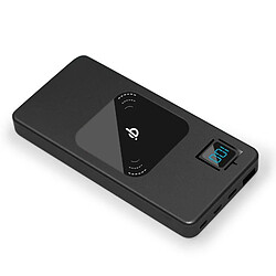 Chrono Qi Banque d'alimentation sans Fil 10000mAh Chargeur Externe avec écran à LED Type C,Compatible avec l'iPhone XR/XS/XS Max/X Le Samsung Galaxy S9 et Plus Device,(noir)