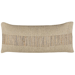 Beliani Coussin LUINA Jute 30 x 70 cm Unicolore Beige