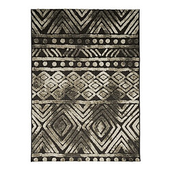 Thedecofactory DEHORS-DEDANS AFRIKA - Tapis pour intérieur-extérieur noir et brun 120x170