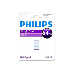 Clé USB PHILIPS Nano Metal USB 2.0 64Go