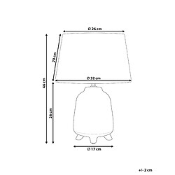 Avis Beliani Lampe à poser en céramique grise FAJARDO