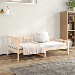 Acheter Maison Chic Lit de jour, Lit de repos pour Salon Chambre,Canapé-lit,Lit d'invité 90x200 cm Bois de pin massif -MN88769