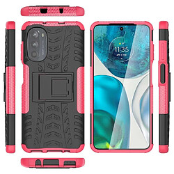 Htdmobiles Coque pour Motorola Moto G52 4G / G82 5G - housse etui rigide anti choc + verre trempe - ROSE