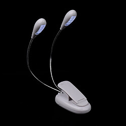 8 led musique stand lumière musique score lampe clip-on lecture lumière blanc