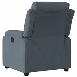 Acheter Maison Chic Fauteuil Relax pour salon, Fauteuil inclinable électrique Gris foncé Velours -GKD71869