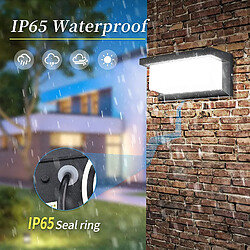 BESTA Applique Murale Exterieure, MICUTU 18W LED Applique Exterieure IP65 Etanche, Decoration Exterieur Applique pour Cour, Jardin, Terrasse, Proche, Mur, Pathway, Patio, Villa, Couloir(Blanc Froid)