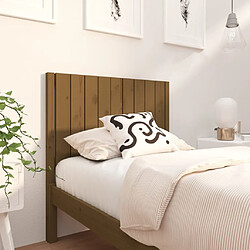 Maison Chic Tête de lit scandinave pour lit adulte,Meuble de chambre Marron miel 95,5x4x100 cm Bois massif de pin -MN75959