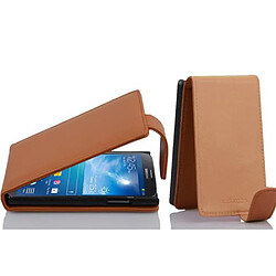 Cadorabo Coque Samsung Galaxy MEGA 6.3 Etui en Marron