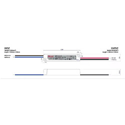 Alimentation LED DC12V 12W 1A Étanche IP67 GLP