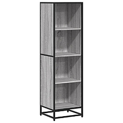 vidaXL Bibliothèque sonoma gris 40x35x139 cm bois d'ingénierie