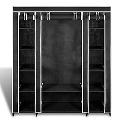 Acheter vidaXL Armoire avec compartiments et tiges 45 x 150 x 176 cm Noir