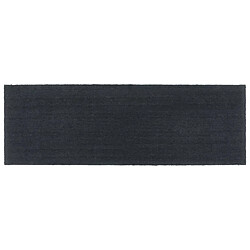 vidaXL Tapis de porte gris foncé 100x300 cm fibre de coco touffeté