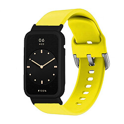 Bracelet en silicone pour votre Xiaomi Mi Band 7 Pro - jaune/noir