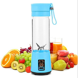 Universal Presse-agrumes électrique portable, mixeur à smoothies rechargeable, mini-mixeur à fruits USB, extracteur de fruits, milkshake alimentaire, multimoteur | presse-agrumes (bleu)