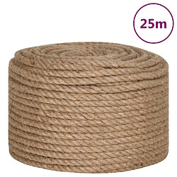 vidaXL Corde de jute 25 m de long 12 mm d'épaisseur