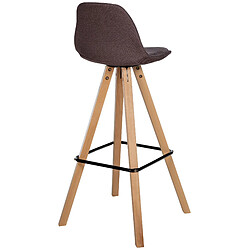 Non Tabouret de bar Corbin tissu Carré naturel pas cher