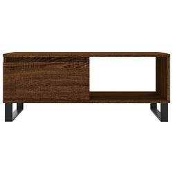 Maison Chic Table basse,Table Console Table d'appoint, Table pour salon Chêne marron 90x50x36,5 cm Bois d'ingénierie -MN38027 pas cher