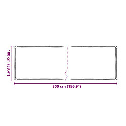 Acheter vidaXL Housse de protection plantes avec œillets 1x5 m polyéthylène