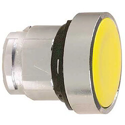 Schneider Electric tête bouton poussoir - pousser - affleurant - jaune - schneider zb4bh05