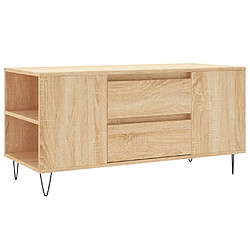 Maison Chic Tabls basse,Table Console pour salon chêne sonoma 102x44,5x50 cm bois d'ingénierie -MN97270