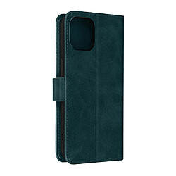 Avizar Étui pour iPhone 14 Folio Portefeuille Support Vidéo Effet Mat Soft Touch vert