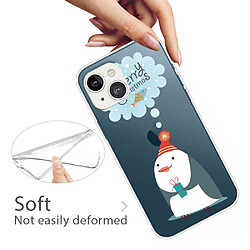 Coque en TPU anti-rayures, motif de noël, flexible pour votre iPhone 14 Plus - Penser le bonhomme de neige