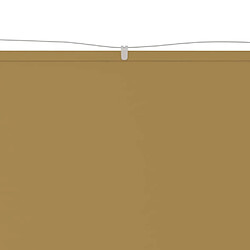 Maison Chic Auvent vertical de balcon | Store extérieur | Auvent solaire Beige 100x360 cm Tissu oxford -GKD63632