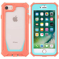 Coque en TPU + acrylique détachable 2-en-1 Rose corail/vert bleuté pour votre iPhone 6/6s/7/8/SE (2nd Generation)