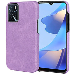 Coque en TPU + PU anti-griffes, violet pour votre Oppo A16/A16s/A54s