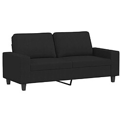 Avis Maison Chic Ensemble de canapés 2 pcs, Canapé droit Sofa pour Salon noir tissu -GKD947984