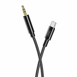 XO NB-R211B Câble USB-C (Type-C) vers prise audio stéréo 3,5 mm AUX 1 m noir