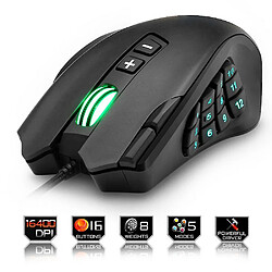 Acheter Universal Souris LED RVB avec boutons latéraux souris de jeu filaire au laser