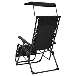 Avis vidaXL Chaises pliables de terrasse lot de 2 Textilène Noir