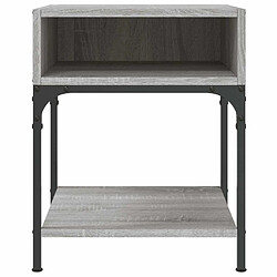 Acheter Maison Chic Table de chevet, Table de Nuit pour chambre salon sonoma gris 40x41x50 cm bois d'ingénierie