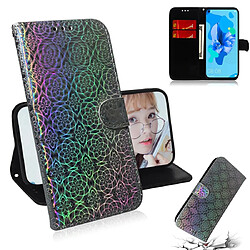 Wewoo Housse Coque Pour Huawei P20 Lite 2019 / Nova 5i Couleur unie Boucle magnétique colorée Flip horizontal en cuir PU avec support et fentes cartes et portefeuille et lanière argent