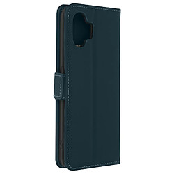 Avizar Housse pour Nothing Phone 2 Cuir Véritable Portefeuille Leather Cover Bleu