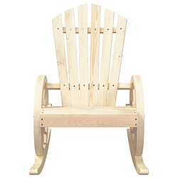 Maison Chic Lot de 2 Chaises à bascule Adirondack bois de sapin massif -GKD46670 pas cher