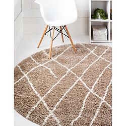 Hadorn Tapis shaggy 125x125 brun Lachen Fence