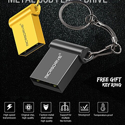 Avis Wewoo Clé USB USB MicroDrive 8 Go USB 2.0 en métal pour mini-disques or