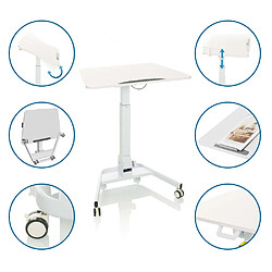 Avis Table assis/debout / table de travail STAND VM-SU II avec roulettes, pliable, blanc hjh OFFICE