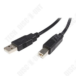 Acheter Tech Discount TD® Câble USB A vers USB B 2.0 Transfert Données Haute Vitesse Périphériques Rechargement Partage Multimédia Disques durs Connexion