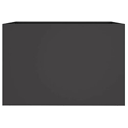 Maison Chic Jardinière,Bac à fleurs - pot de fleur noir 62x47x46 cm acier laminé à froid -GKD38554 pas cher