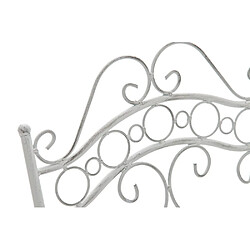 Acheter Decoshop26 Chaise de jardin terrasse balcon design rustique en fer forgé blanc vieilli 10_0003005