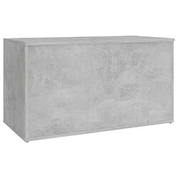 Acheter vidaXL Coffre de rangement Gris béton 84x42x46 cm Bois d'ingénierie