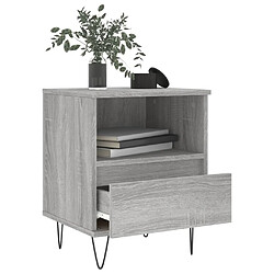 Acheter Maison Chic Table de chevet,Table de nuit,Table d'appoint pour salon sonoma gris 40x35x50 cm bois d’ingénierie -MN90354