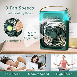 Acheter (BLANC) Humidificateur Portable Ventilateur Climatiseur Ménage Petit Refroidisseur D'Air Hydrocooling Réglage De L'Air Portable Pour Ventilateur De Bureau à 3 Vitesses