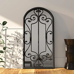 vidaXL Miroir Noir 70x30 cm Fer pour utilisation à l'intérieur