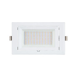 Acheter Ledkia Spot Downlight LED 38W Rectangulaire Orientable 130 lm/W LIFUD Coupe 210x125 mm Blanc Chaud 3000K