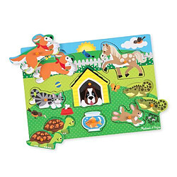 Acheter Melissa & Doug 19053 - Puzzle En Bois À Boutons - Animaux Domestiques